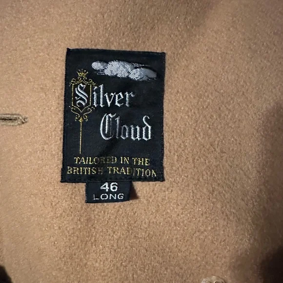 Men's Tan Double-Breasted Coat